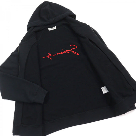 GIVENCHY Hoodie BMJ05K30AF Main: 100% cotton, Part: 100% rayon Black type mens S Used Authentic