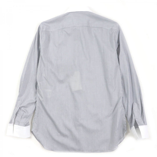 FENDI Long sleeve shirt FS1003 Main: 100% cotton Black White mens 41 Used Authentic