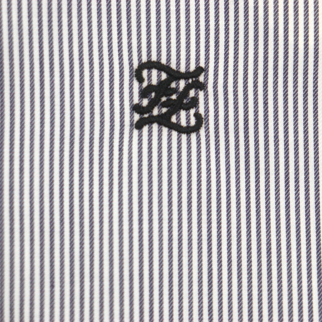 FENDI Long sleeve shirt FS1003 Main: 100% cotton Black White mens 41 Used Authentic