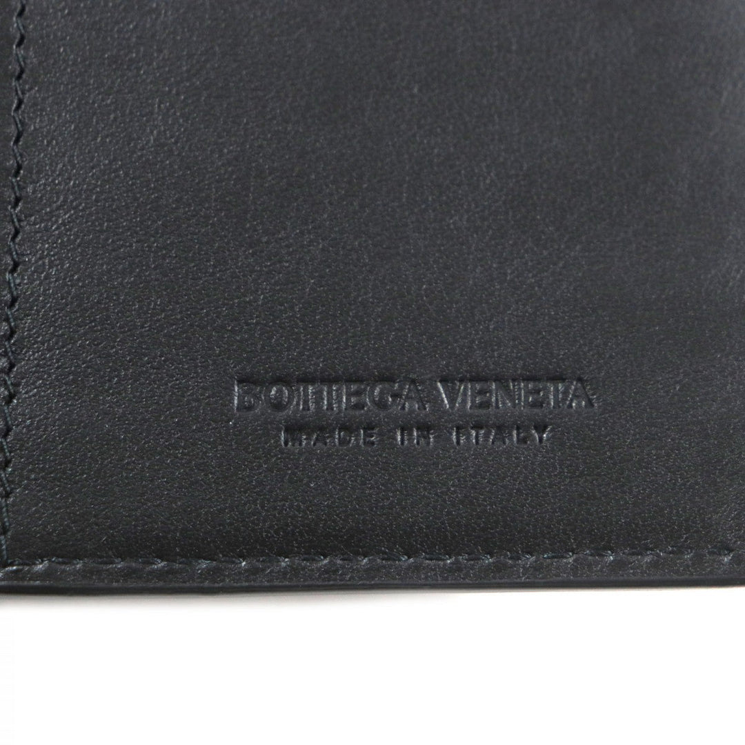BOTTEGAVENETA Long Wallet Purse 676593-VCPQ4 Main: Leather black mens Used Authentic