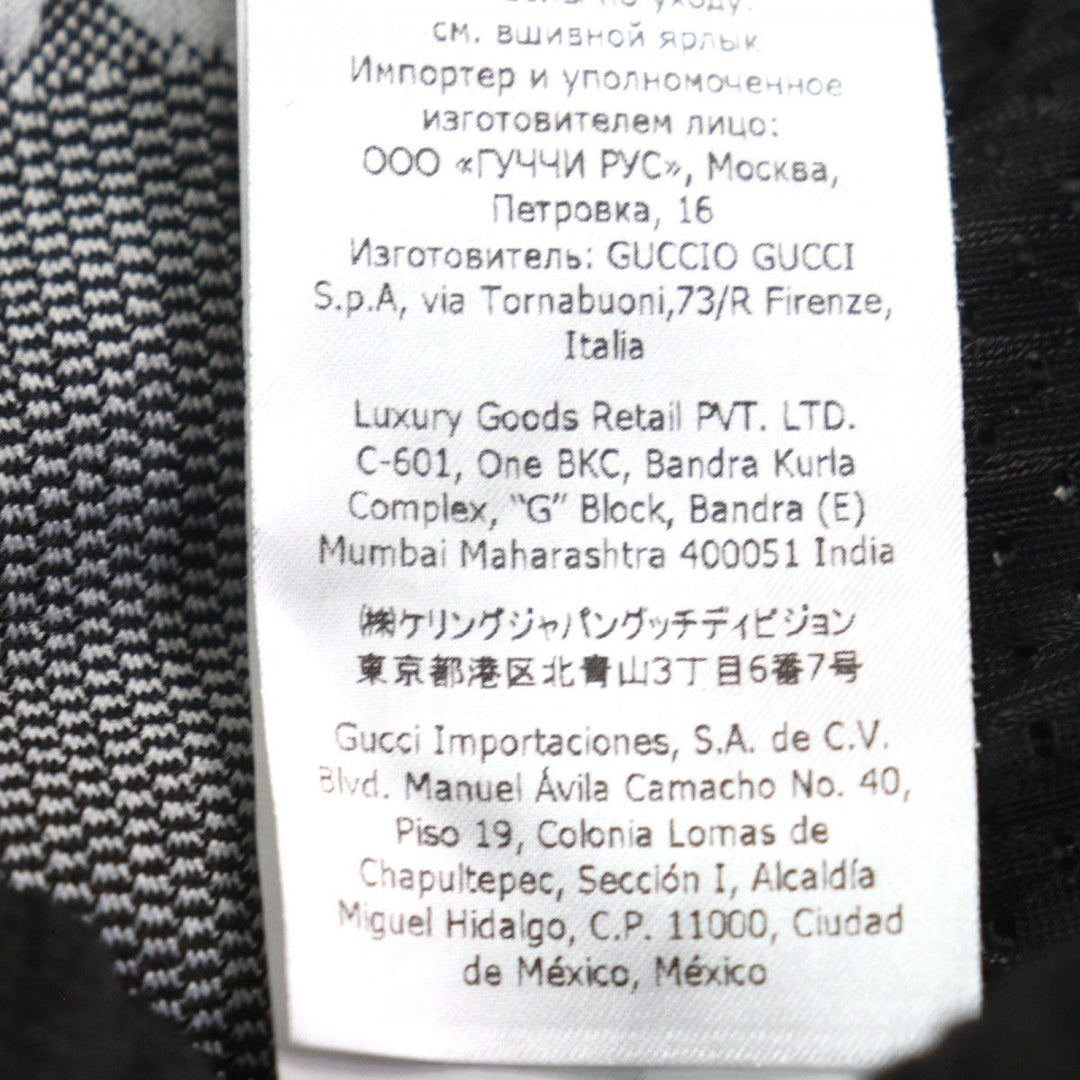 GUCCI Pants 663569 Main: 100% polyester, part: 55% polyester, part: 45% cotton, part: 100% nylon, part: 93% polyester Black type GG jersey jacquard jogging pants mens XS Used Authentic