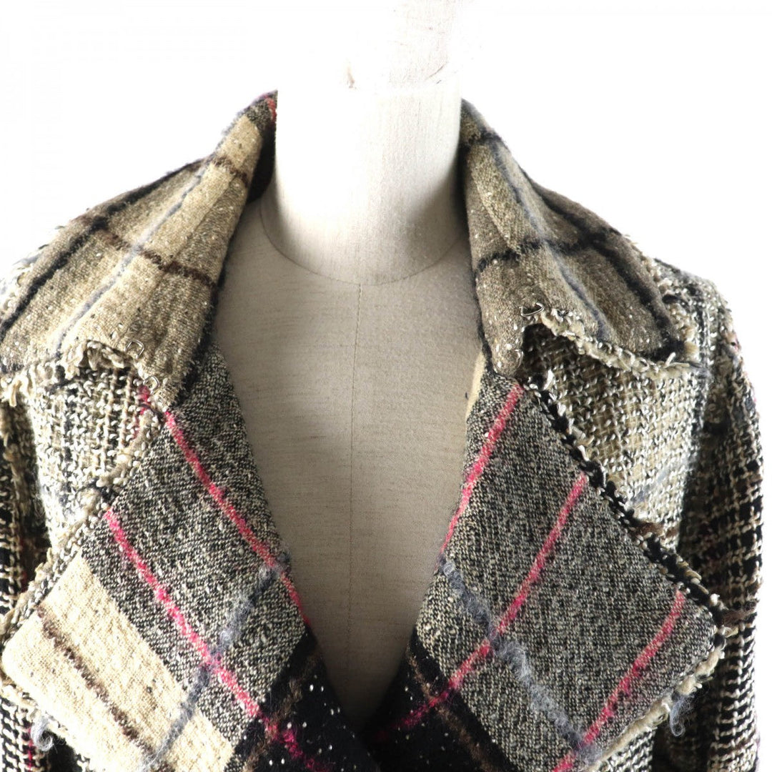 CHANEL Double breasted jacket 05A P26855 Outer: 45% wool, Outer: 25% wool, Outer: 15% mohair, Outer: 10% cotton, Outer: 5% nylon, Lining: 100% silk Multi Women 34 Used Authentic