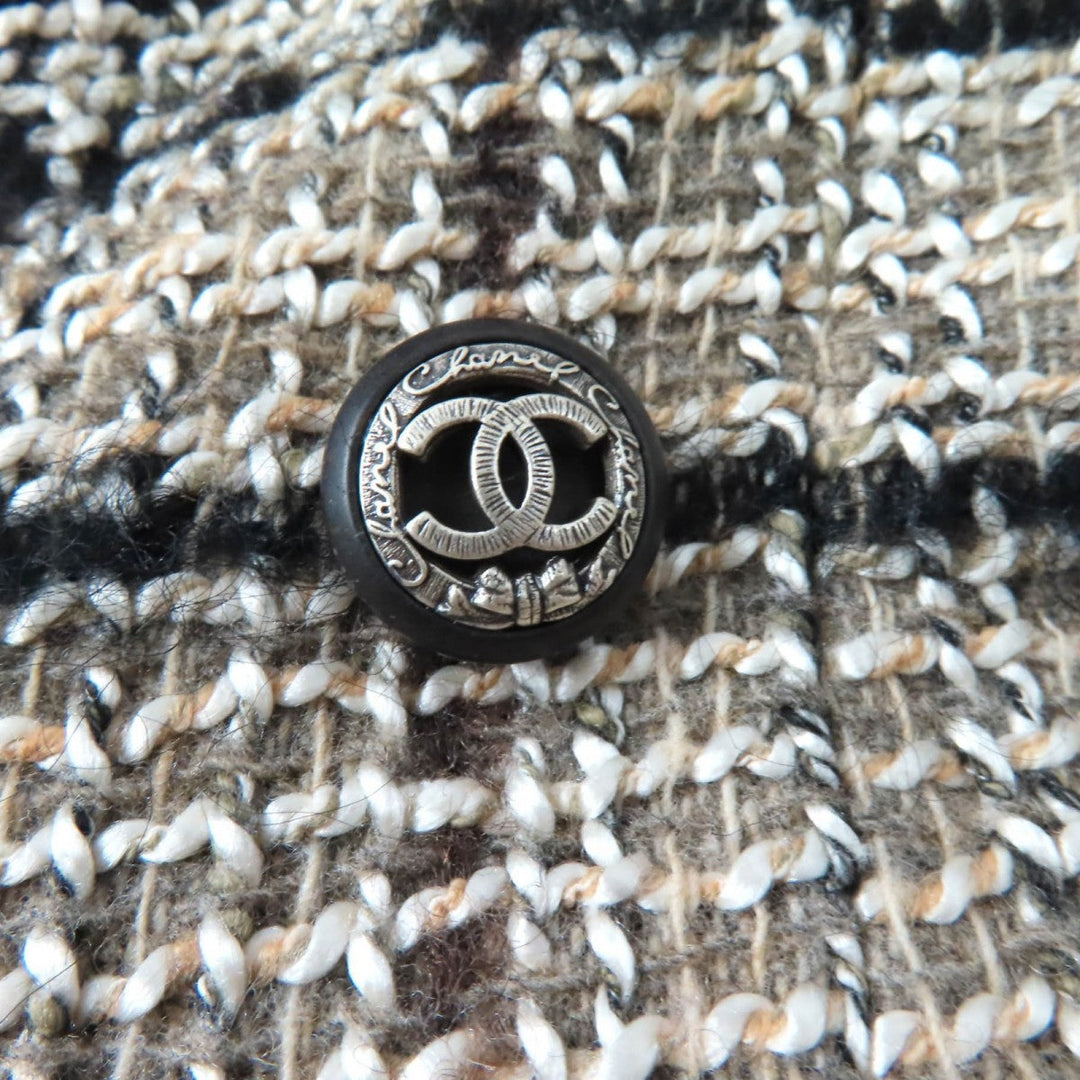 CHANEL Double breasted jacket 05A P26855 Outer: 45% wool, Outer: 25% wool, Outer: 15% mohair, Outer: 10% cotton, Outer: 5% nylon, Lining: 100% silk Multi Women 34 Used Authentic