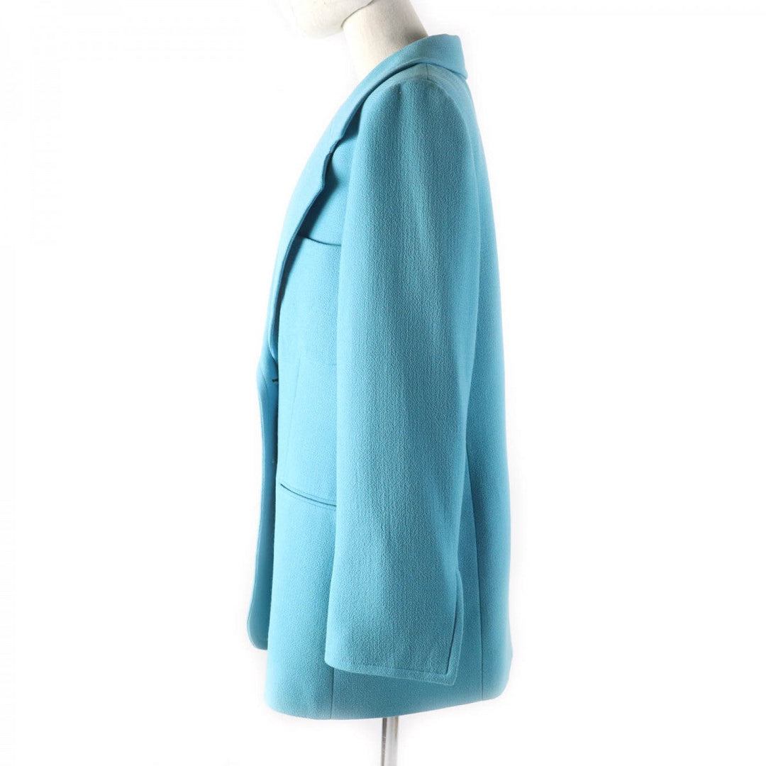 Christian Dior Jacket Outer: 100% wool, Lining: 100% silk blue Women 46 Used Authentic
