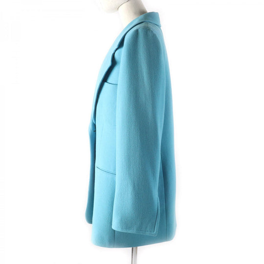 Christian Dior Jacket Outer: 100% wool, Lining: 100% silk blue Women 46 Used Authentic