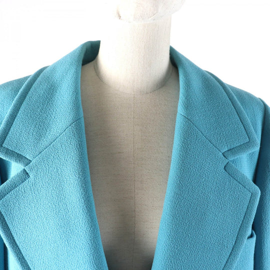 Christian Dior Jacket Outer: 100% wool, Lining: 100% silk blue Women 46 Used Authentic