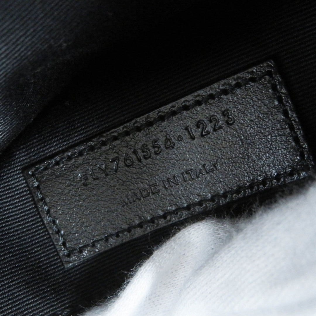 SAINT LAURENT Shoulder Bag 761554 leather black Roux camera bag