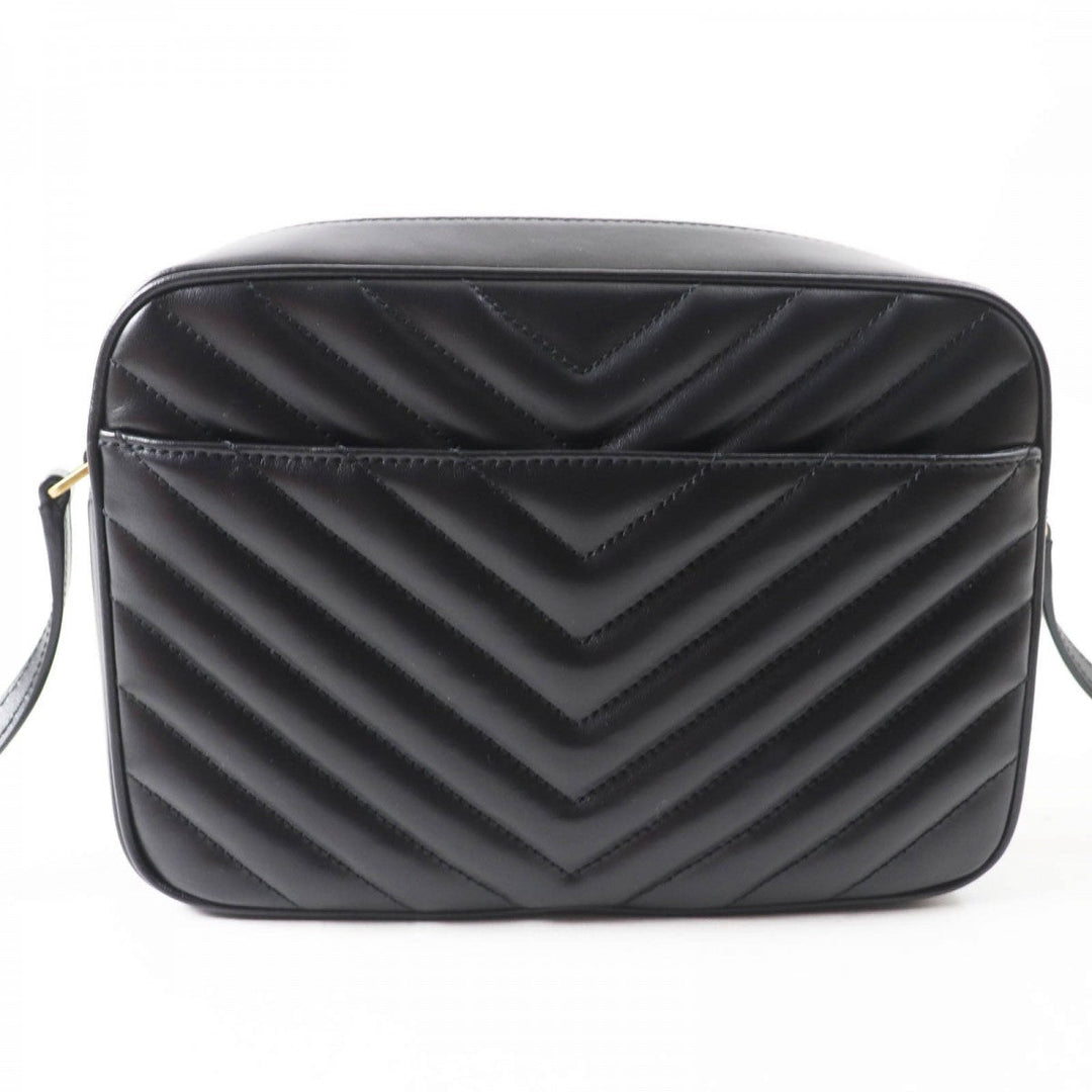 SAINT LAURENT Shoulder Bag 761554 leather black Roux camera bag