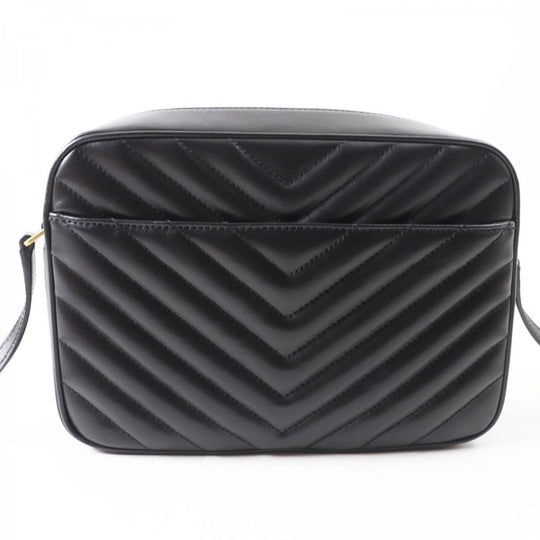 SAINT LAURENT Shoulder Bag 761554 leather black Roux camera bag