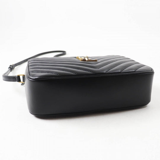 SAINT LAURENT Shoulder Bag 761554 leather black Roux camera bag