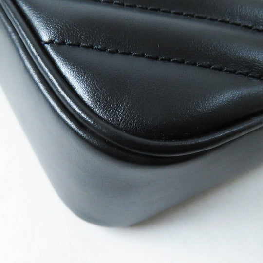 SAINT LAURENT Shoulder Bag 761554 leather black Roux camera bag