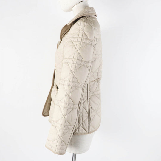Christian Dior Jacket 157V38A2827 Main: 100% polyester, Filling: 100% polyester light beige Women 38 Used Authentic
