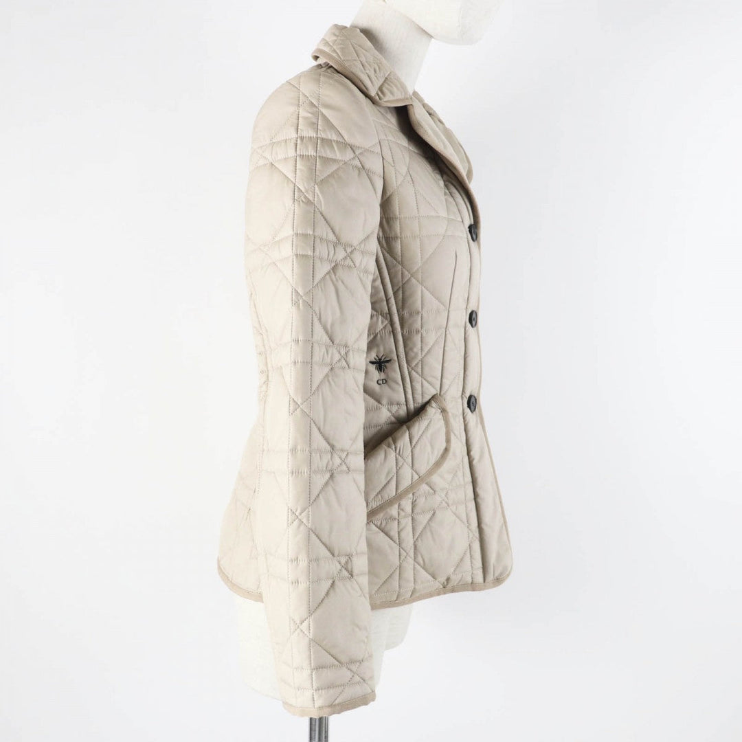 Christian Dior Jacket 157V38A2827 Main: 100% polyester, Filling: 100% polyester light beige Women 38 Used Authentic