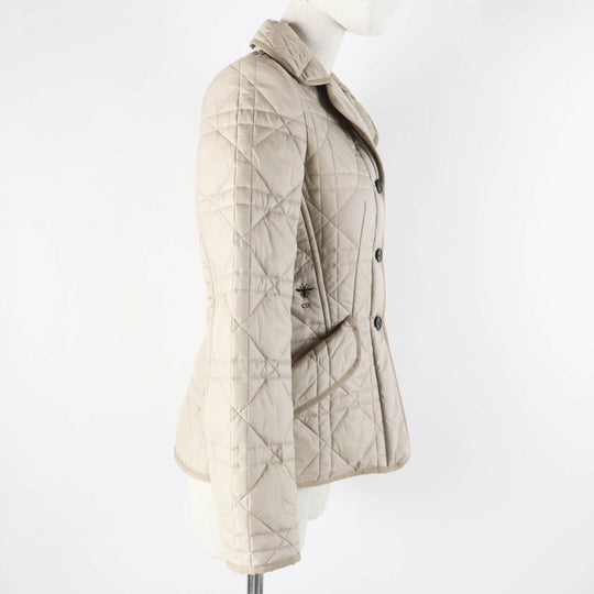 Christian Dior Jacket 157V38A2827 Main: 100% polyester, Filling: 100% polyester light beige Women 38 Used Authentic