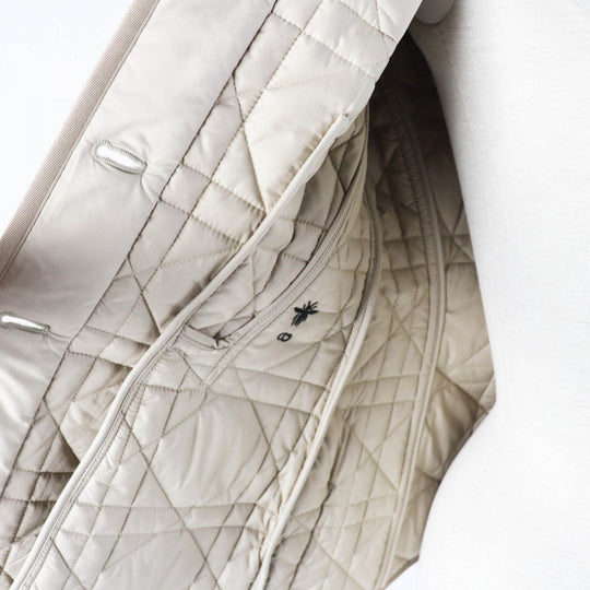 Christian Dior Jacket 157V38A2827 Main: 100% polyester, Filling: 100% polyester light beige Women 38 Used Authentic