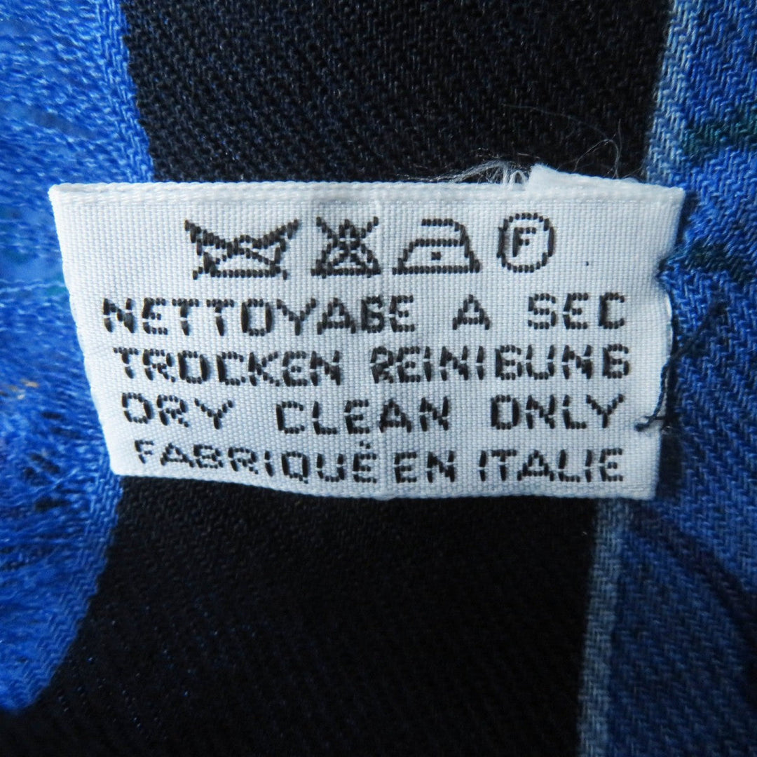 CARTIER scarf wool Blue type