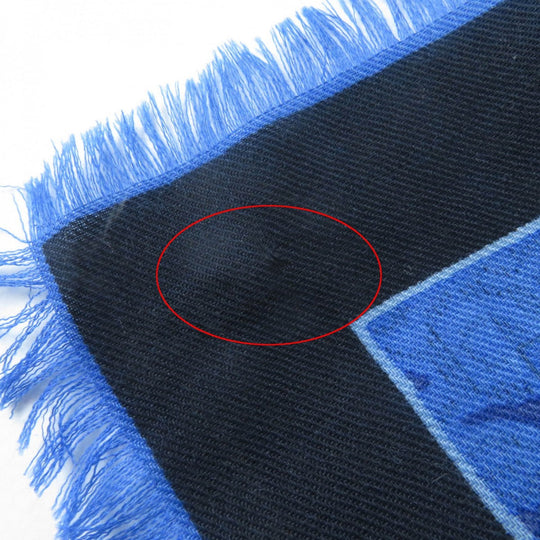 CARTIER scarf wool Blue type