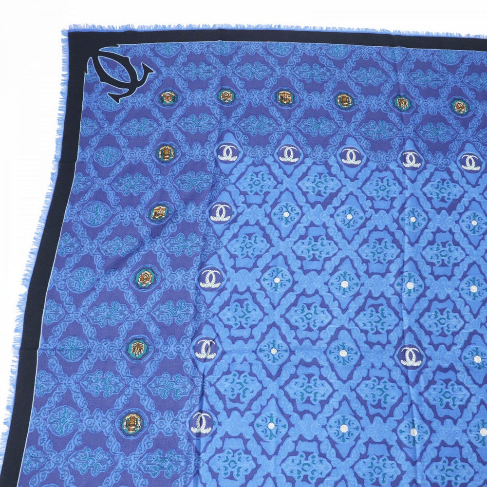 CARTIER scarf wool Blue type