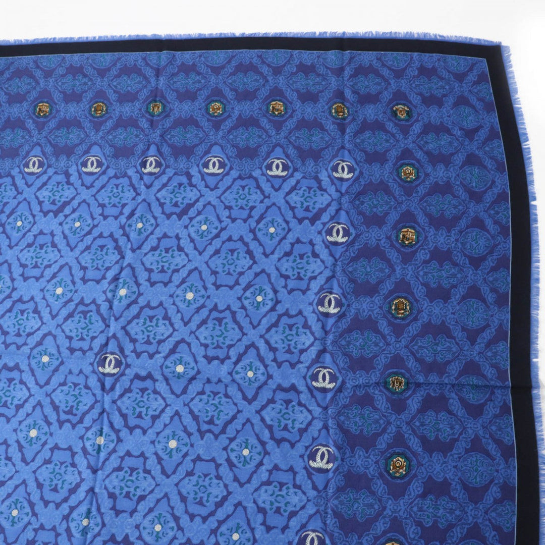 CARTIER scarf wool Blue type