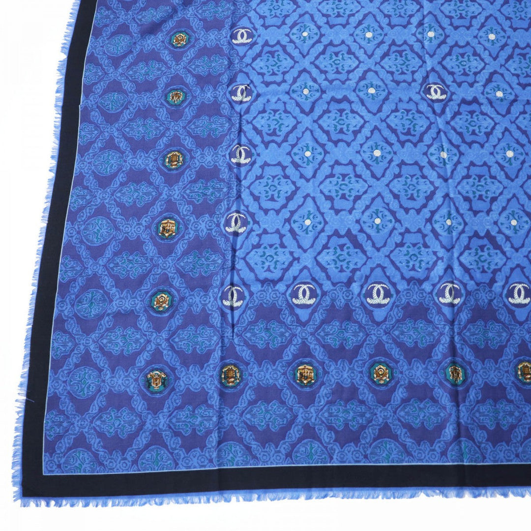 CARTIER scarf wool Blue type