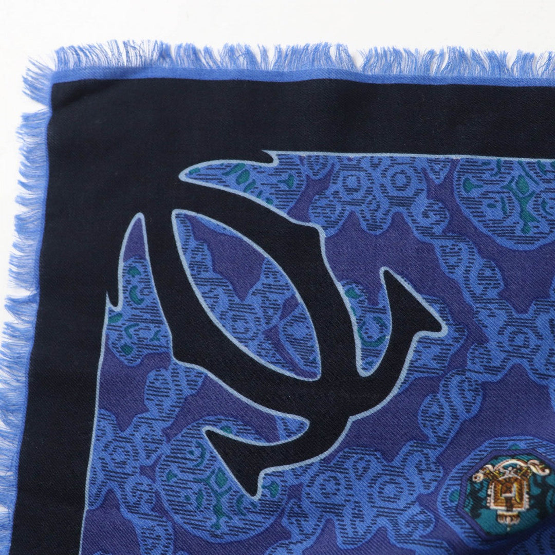 CARTIER scarf wool Blue type