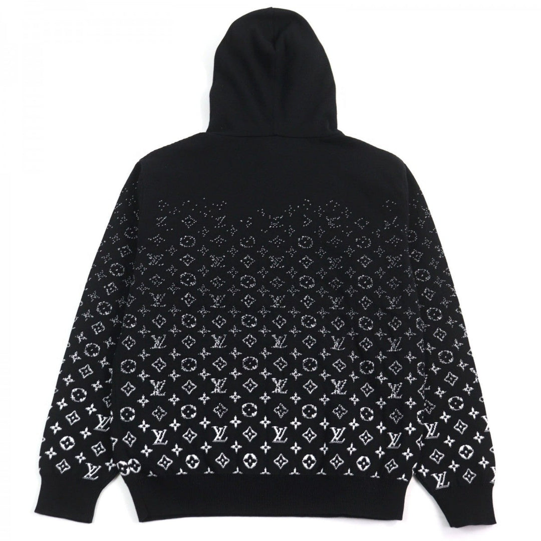LOUIS VUITTON Hoodie 1AA4Y7 HNN45W Main: 100% cotton Black White Monogram Gradient Hoodie mens M Used Authentic
