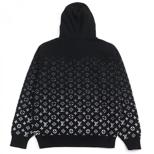 LOUIS VUITTON Hoodie 1AA4Y7 HNN45W Main: 100% cotton Black White Monogram Gradient Hoodie mens M Used Authentic