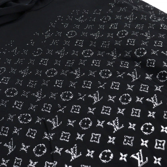 LOUIS VUITTON Hoodie 1AA4Y7 HNN45W Main: 100% cotton Black White Monogram Gradient Hoodie mens M Used Authentic