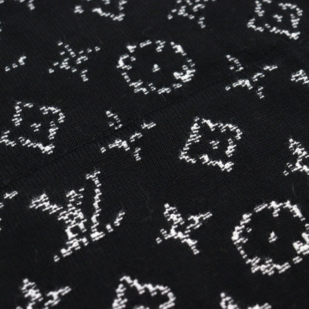 LOUIS VUITTON Hoodie 1AA4Y7 HNN45W Main: 100% cotton Black White Monogram Gradient Hoodie mens M Used Authentic