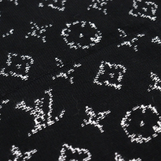 LOUIS VUITTON Hoodie 1AA4Y7 HNN45W Main: 100% cotton Black White Monogram Gradient Hoodie mens M Used Authentic