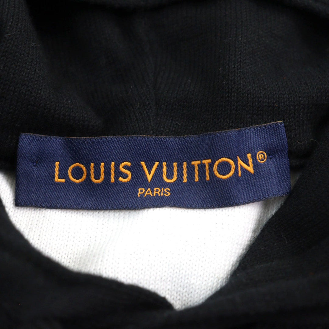 LOUIS VUITTON Hoodie 1AA4Y7 HNN45W Main: 100% cotton Black White Monogram Gradient Hoodie mens M Used Authentic