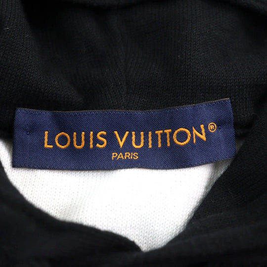 LOUIS VUITTON Hoodie 1AA4Y7 HNN45W Main: 100% cotton Black White Monogram Gradient Hoodie mens M Used Authentic