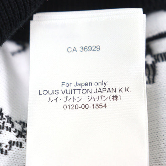 LOUIS VUITTON Hoodie 1AA4Y7 HNN45W Main: 100% cotton Black White Monogram Gradient Hoodie mens M Used Authentic