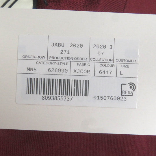 GUCCI sweat 626990 Main: 100% cotton Bordeaux mens L Used Authentic