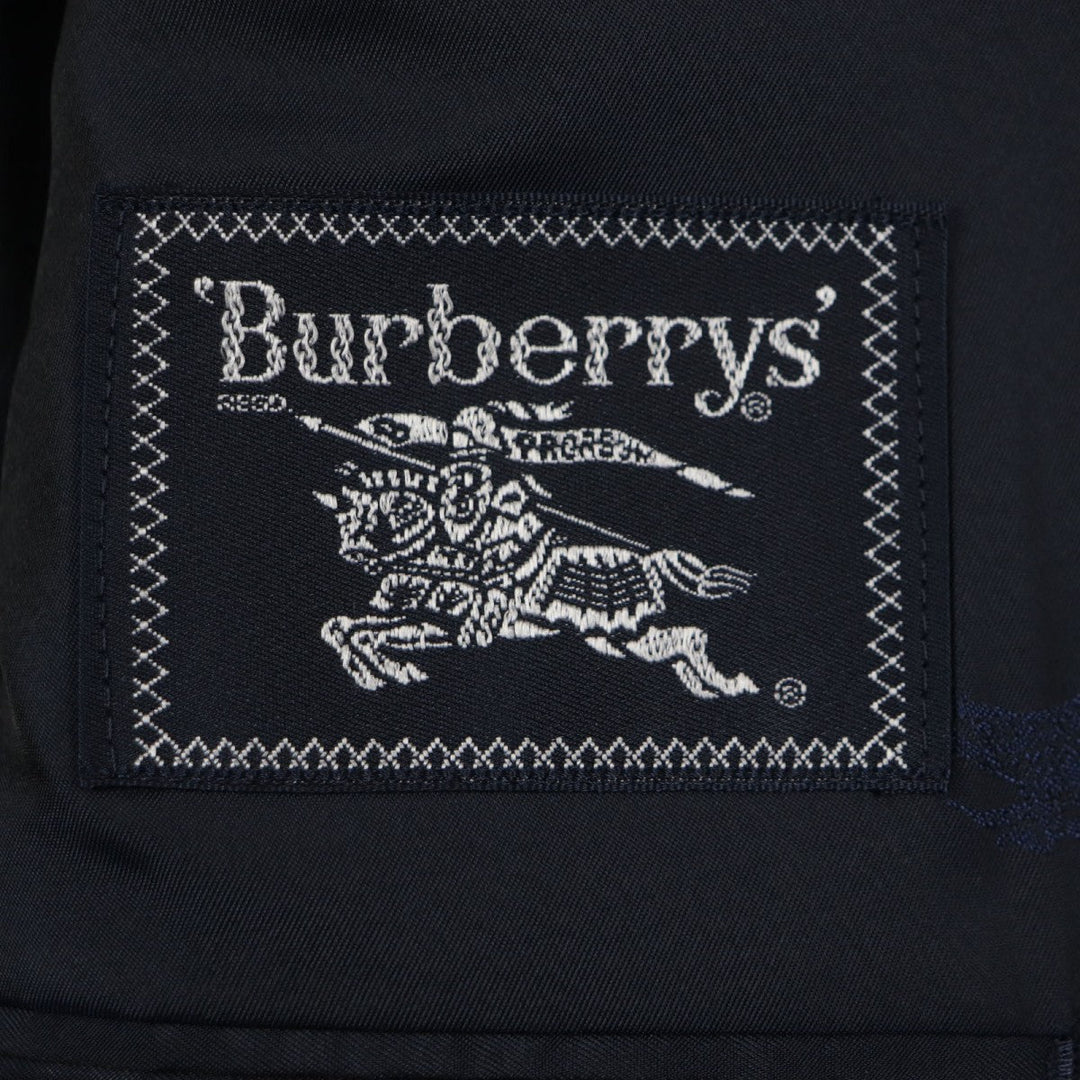 BURBERRY tailored jacket Outer: 99% wool, Outer: 1% acrylic, Lining: polyester, Lining: cupra, Sleeve lining: cupra Navy mens Used Authentic