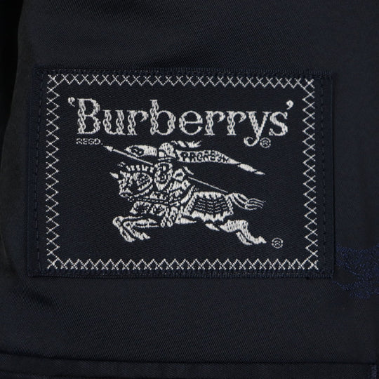 BURBERRY tailored jacket Outer: 99% wool, Outer: 1% acrylic, Lining: polyester, Lining: cupra, Sleeve lining: cupra Navy mens Used Authentic