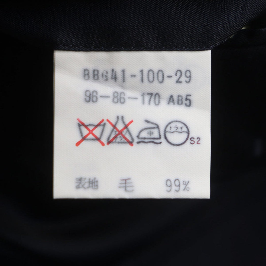 BURBERRY tailored jacket Outer: 99% wool, Outer: 1% acrylic, Lining: polyester, Lining: cupra, Sleeve lining: cupra Navy mens Used Authentic