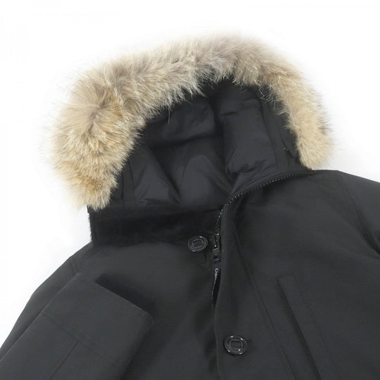 CANADA GOOSE Down jacket 3438JM Outer: 85% polyester, Outer: 15% cotton, Lining: 100% nylon, Filling: 80% down, Filling: 20% feather black Jasper Parka mens S Used Authentic