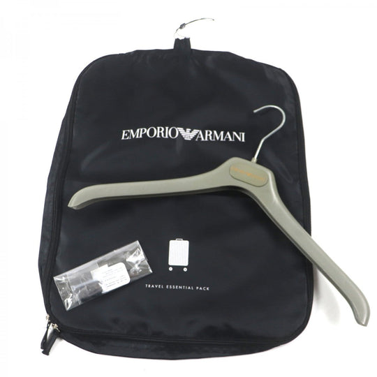 EMPORIO ARMANI setup Main: 100% wool, Lining: 68% acetate, Lining: 32% polyester, Sleeve lining: 100% viscose Navy TRAVEL ESSENTIAL SARTORIAL DECO mens 46 Used Authentic