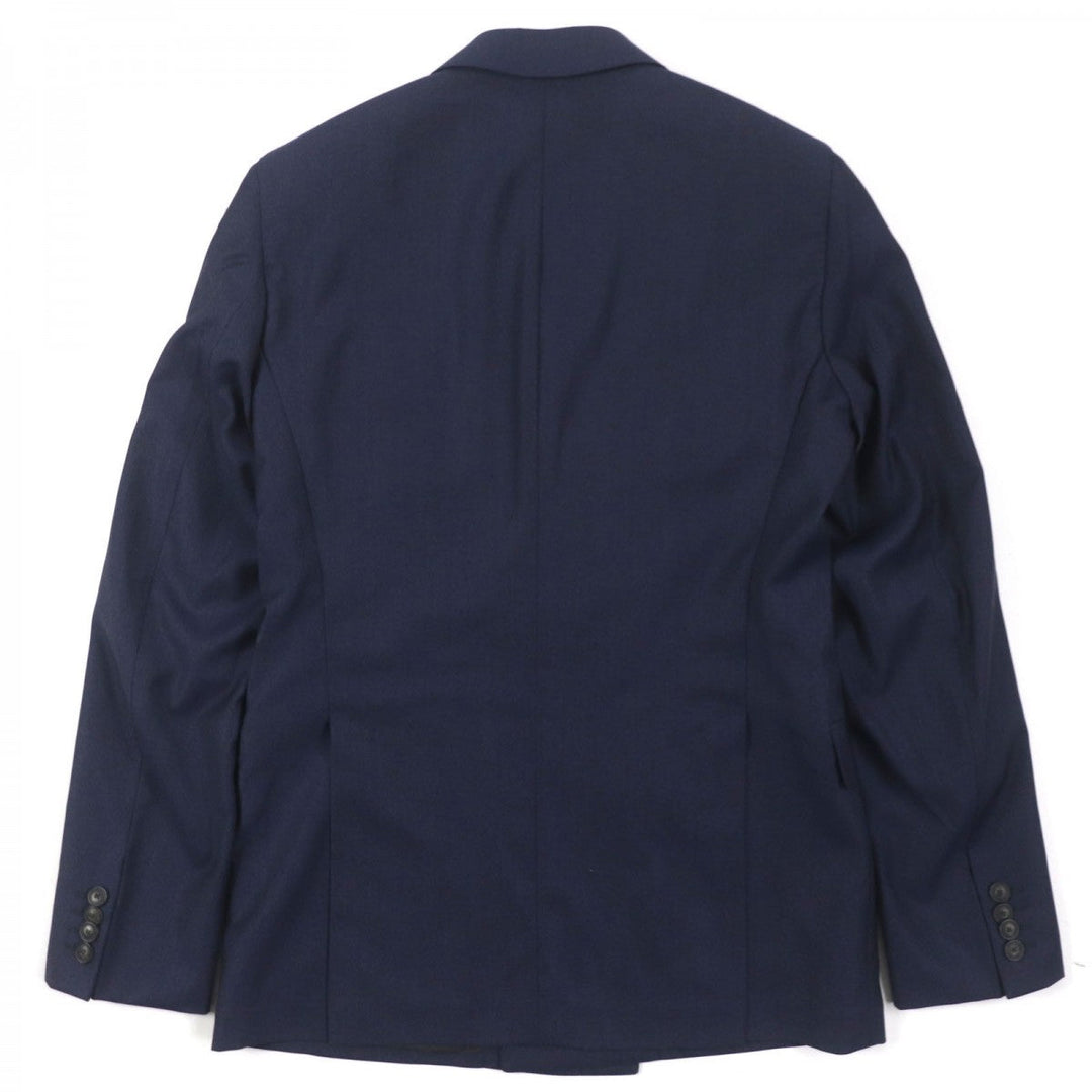 EMPORIO ARMANI setup Main: 100% wool, Lining: 68% acetate, Lining: 32% polyester, Sleeve lining: 100% viscose Navy TRAVEL ESSENTIAL SARTORIAL DECO mens 46 Used Authentic