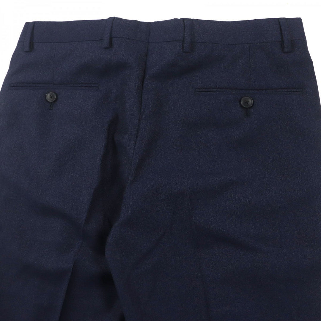 EMPORIO ARMANI setup Main: 100% wool, Lining: 68% acetate, Lining: 32% polyester, Sleeve lining: 100% viscose Navy TRAVEL ESSENTIAL SARTORIAL DECO mens 46 Used Authentic
