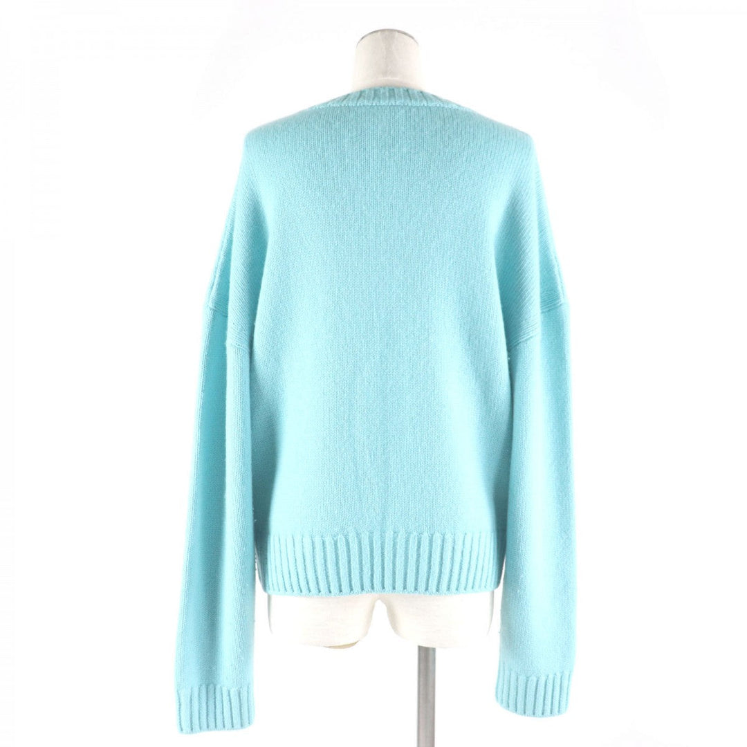 CHANEL sweater P65189 Main: 100% cashmere Light blue Women 50 Used Authentic