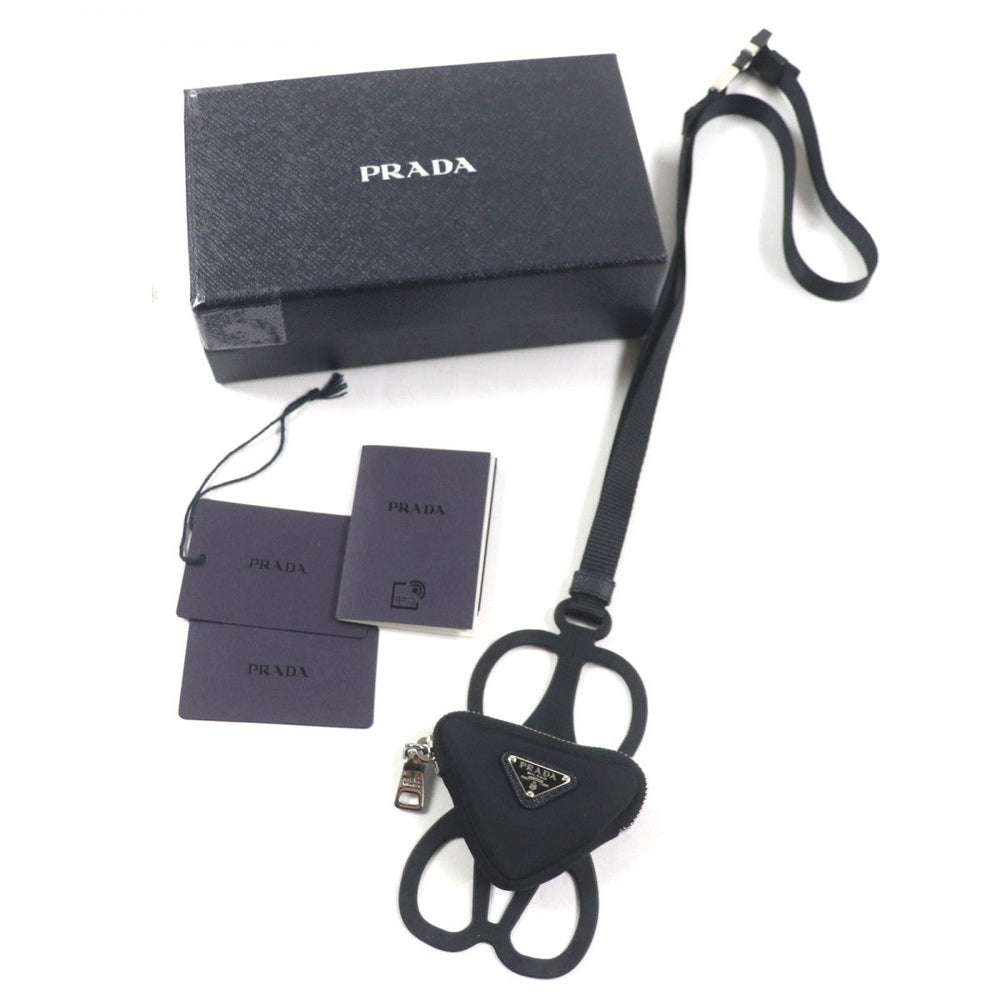 PRADA strap 1ZT054 Main: Nylon black mens Used Authentic