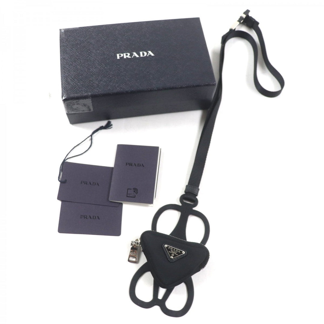 PRADA strap 1ZT054 Main: Nylon black mens Used Authentic