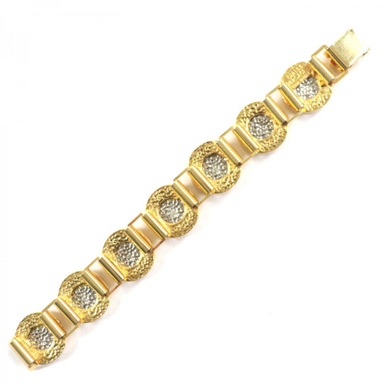 Gianni Versace bracelet metal Gold silver mens Used Authentic
