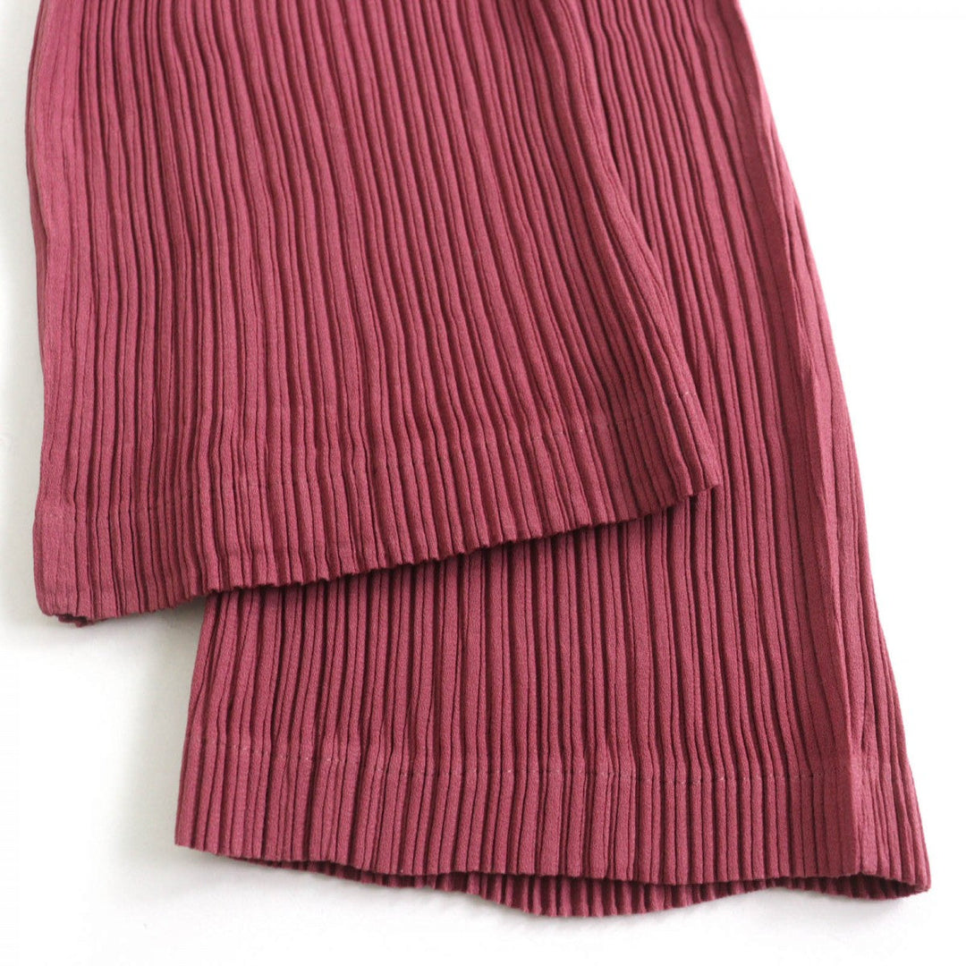 ISSEY MIYAKE Pants IM13FF114 Main: 100% polyester pink Women 3 Used Authentic