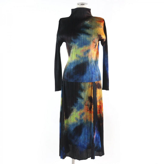 PLEATS PLEASE setup PP61-JK501 PP61-JG503 Main: 100% polyester Black multicolor Women 3 Used Authentic