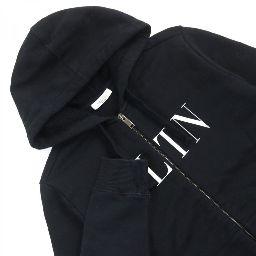 VALENTINO Hoodie QV3MF11I3TV Outer material: 93% cotton, 7% nylon, Outer material: 97% cotton, 3% polyurethane Black type mens S Used Authentic