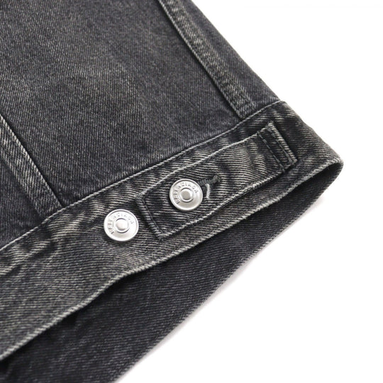 BALENCIAGA Denim Jacket 557388 Outer material: 100% cotton Gray type mens 38 Used Authentic