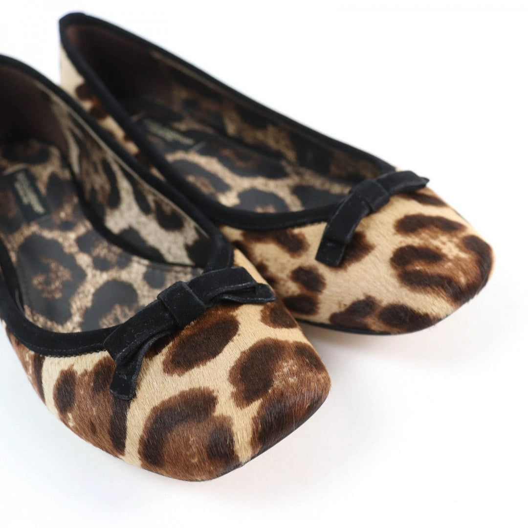 DOLCE&GABBANA Ballet shoes Main: Pigtails Brown type Women 35 Used Authentic